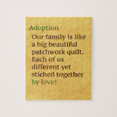 Adoption ist ein Patchwork Puzzle (Vertikal)