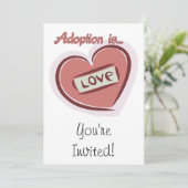 Adoption ist Liebe Einladung (Stehend Vorderseite)