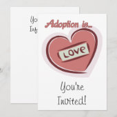 Adoption ist Liebe Einladung (Vorne/Hinten)