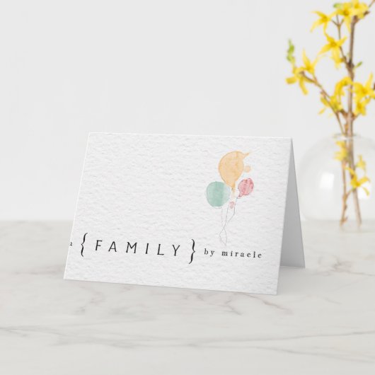 Adoption Karte (Gelbe Blume)