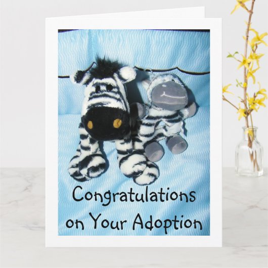 "ADOPTION" KARTE (Gelbe Blume)