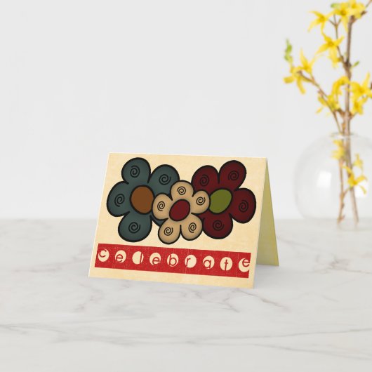 Adoption Karte (Gelbe Blume)