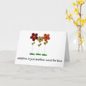 Adoption Karte (Gelbe Blume)