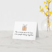 Adoption Karte (Gelbe Blume)