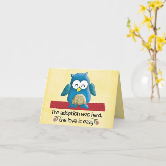 Adoption Karte (Gelbe Blume)