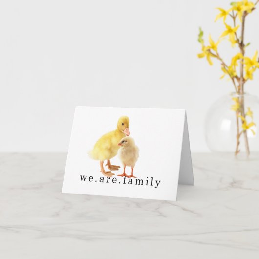 Adoption Karte (Gelbe Blume)