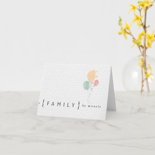 Adoption Karte (Gelbe Blume)