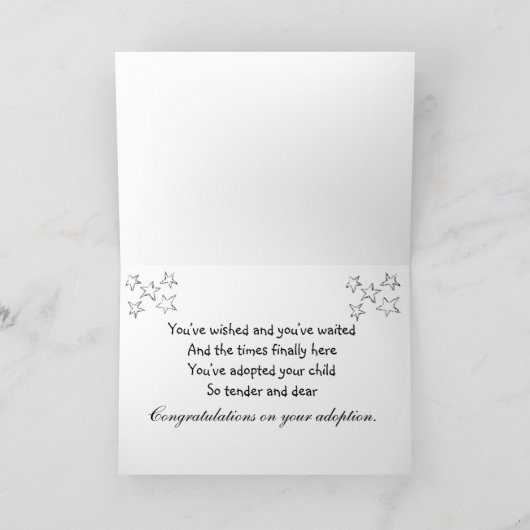 Adoption Karte (Innenseite)