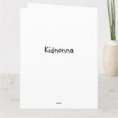 "ADOPTION" KARTE (Rückseite)