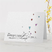 Adoption Karte (Gelbe Blume)