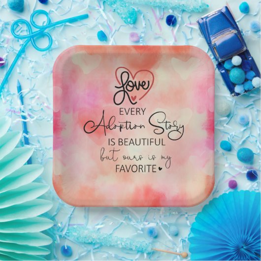 Adoption Kinderbetreuung Party Pappteller (Party)