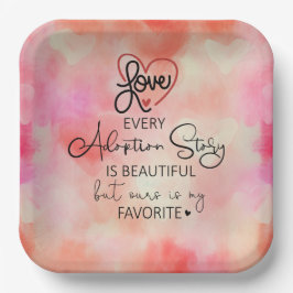 Adoption Kinderbetreuung Party Pappteller