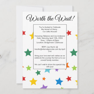 Adoption Kinderdusche Einladung