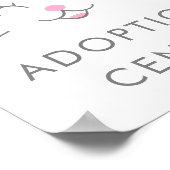 Adoption | Kitty Cat Birthday Party Poster (Ecke)