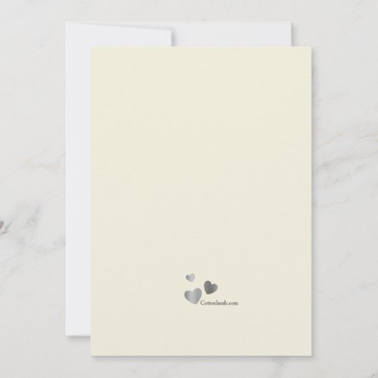 Adoption machte uns zu einer Familienankündigung Ankündigung (Rückseite)