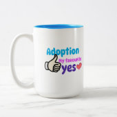Adoption Meine Lieblings-Ja-Mama Zweifarbige Tasse (Links)