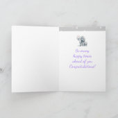 Adoption Neuer Zusatz Niedlich BabyElefant Karte (Innenseite)