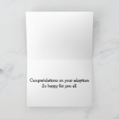 ADOPTION = NEUES BABY-DOLL IHRES EIGENEN KARTE (Innenseite)