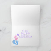 Adoption Neuzugabe Niedliches Baby, Kinderfütterun Karte (Innenseite)