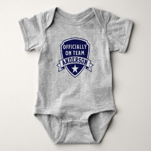 Adoption "Offizielles Team" Name Gotcha-Tag Baby Strampler