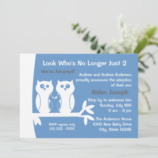 Adoption Open House Einladung (Stehend Vorderseite)