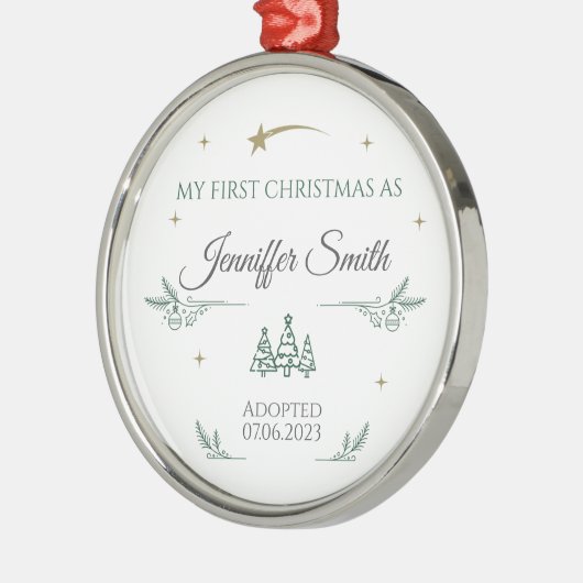 Adoption Ornament Personalisiert als Erstes Weihna (Links)