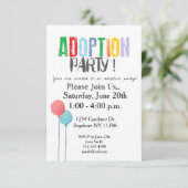 Adoption Party Einladung (Stehend Vorderseite)