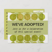 ADOPTION Party Einladungen (Vorne/Hinten)