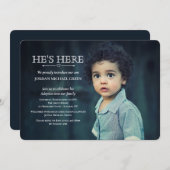 Adoption Party Foto Einladung (Vorne/Hinten)