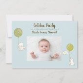 Adoption Party "Gotcha" Party für junge Menschen Einladung (Vorderseite)