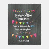 Adoption Pflegesorgfalt-von der kundenspezifischen Fleecedecke (Vorderseite)