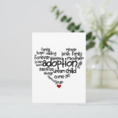 Adoption Postkarte (Stehend Vorderseite)