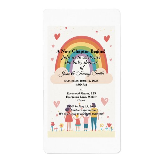 Adoption Rainbow Baby Dusche (Vorne)