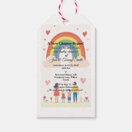 Adoption Rainbow Baby Dusche Geschenkanhänger