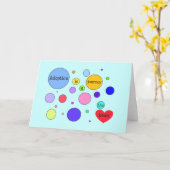 Adoption Reise in Herzkreise Karte (Gelbe Blume)