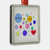 Adoption Reise in Herzkreise Silbernes Ornament (Rechts)