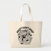 Adoption Retcue Toe Beutel Jumbo Stoffbeutel (Vorne)