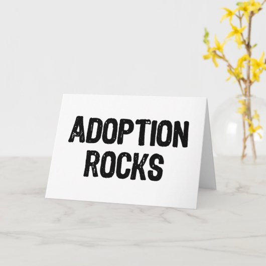 Adoption Rocks Karte (Gelbe Blume)