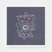 Adoption Rocks Party Napkin Serviette (Vorderseite)