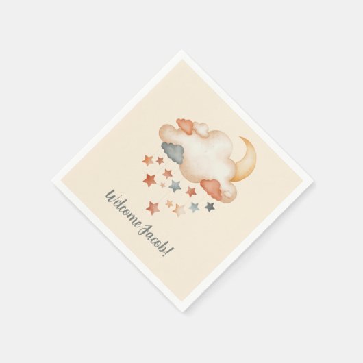 Adoption Shower – Dreamy Star Welcome Serviette (Ecke)