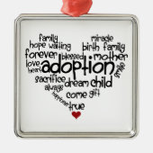 Adoption Silbernes Ornament (Vorne)
