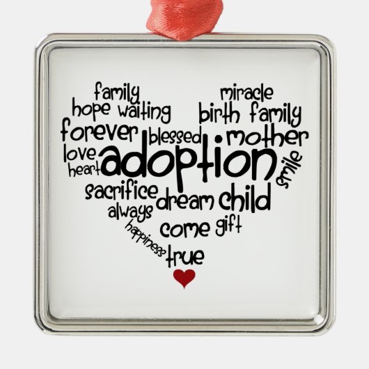 Adoption Silbernes Ornament (Vorne)