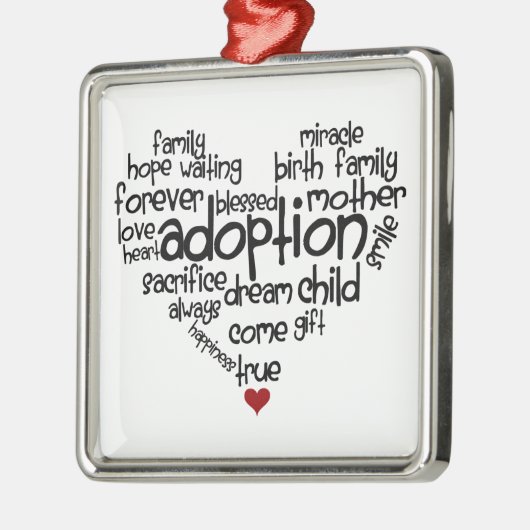 Adoption Silbernes Ornament (Links)