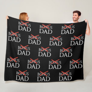 Adoption Stiefvater BONUS-DAD Vatertag Fleecedecke