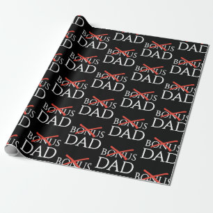 Adoption Stiefvater BONUS-DAD Vatertag Geschenkpapier