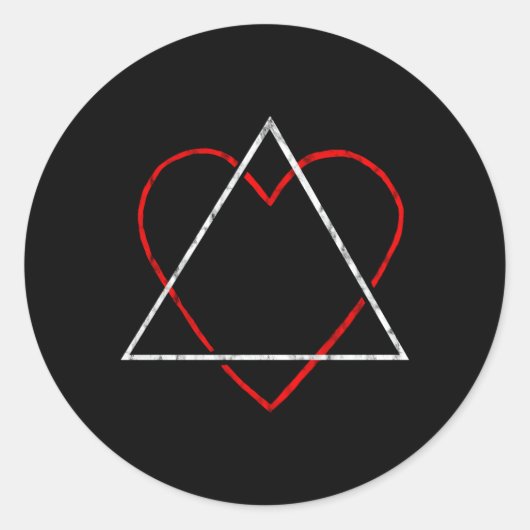 Adoption-Symbol Adoptierend Eltern fördern Adoptiv Runder Aufkleber (Vorderseite)