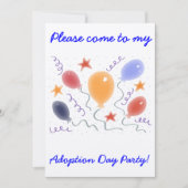 Adoption Tag Party Einladung (Vorderseite)