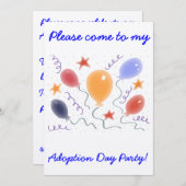 Adoption Tag Party Einladung (Vorne/Hinten)