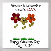 Adoption-Tagesposter Poster (Vorne)