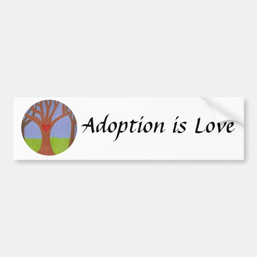 Adoption Tree Autoaufkleber (Vorne)